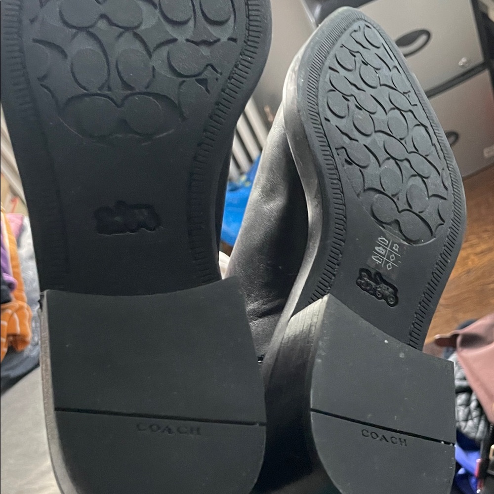 Coach Black Leather Men's Ankle Boots - Picture 3 of 5
